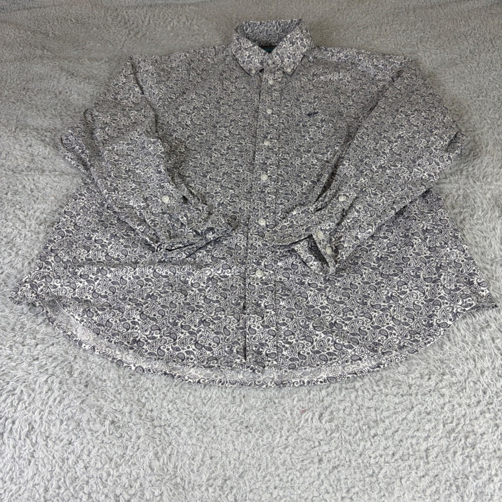 Wrangler 20X Competition Mens XL Paisley Western Button Down Shirt MPC167M